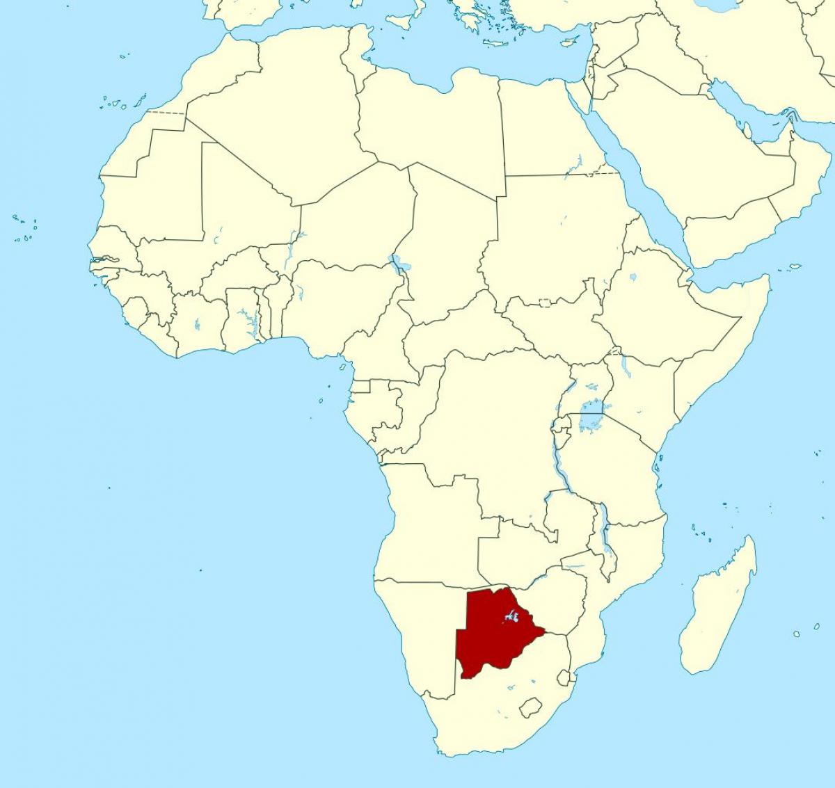 kart Botsvana Afrika