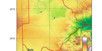 Kart Botsvana fiziki