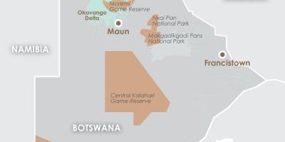 Kart maun, Botsvana